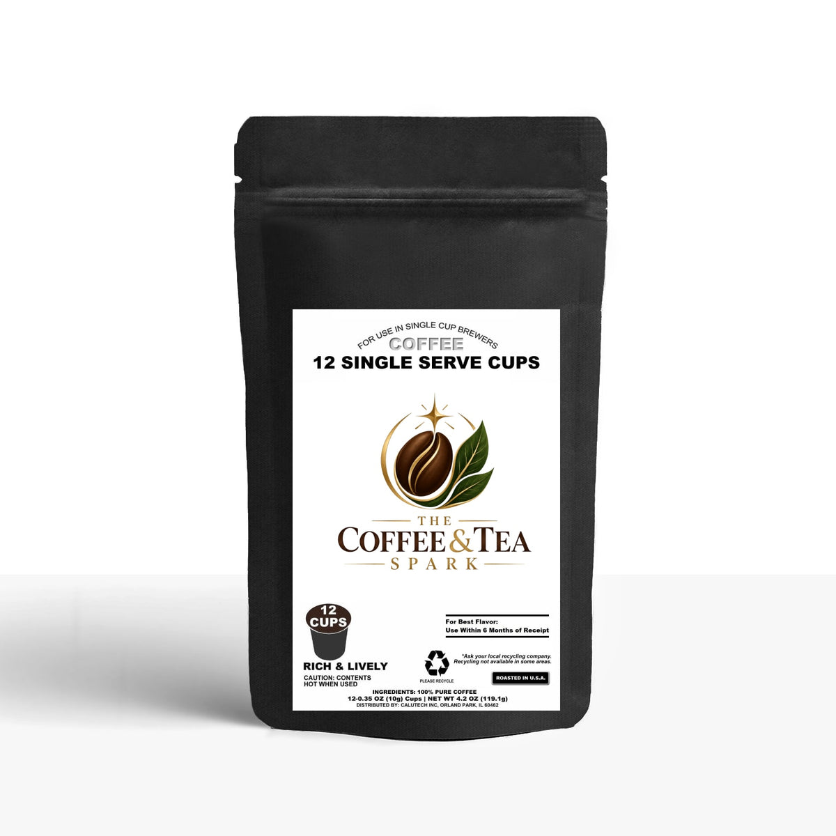 12 Pack Single Serve Coffee Capsules